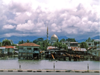 The water village of Kampong Ayer within the capital